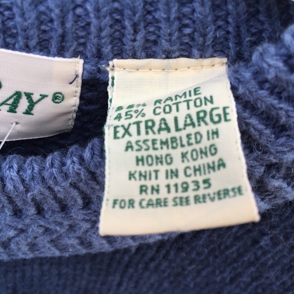 Sweater Saint John's Bay Long Sleeve X-Large Men's Blue - Picture 4 of 4